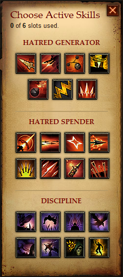 Skill panel DH dhskillbox