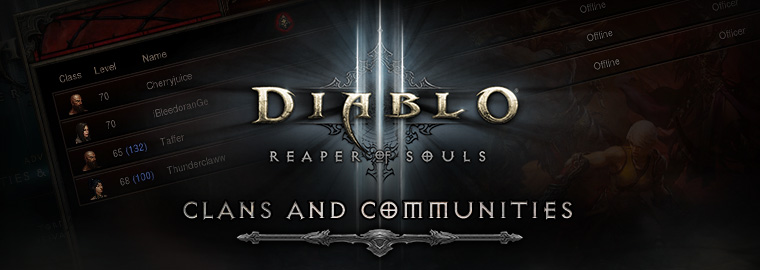 Diablo 3 - klany a komunity