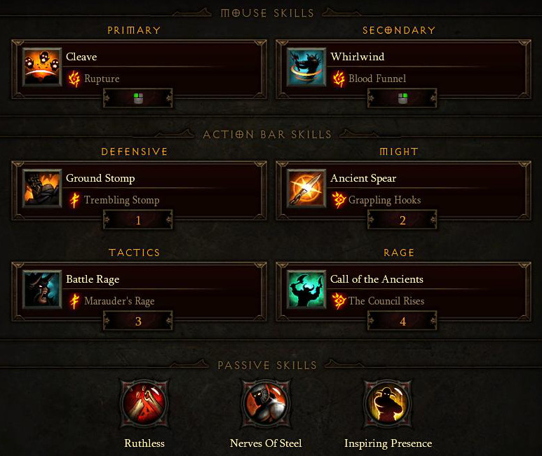 Diablo 3 Cleave Bruiser Barbarian
