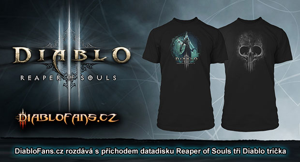 DiabloFans.cz - rozdavani tricek Diablo